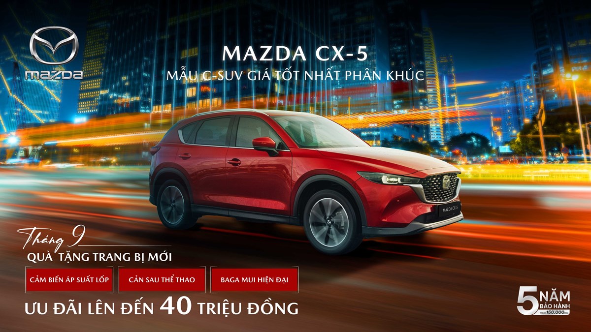 Mazda CX-5 tiếp tục khẳng định sức hút trong phân khúc C-SUV